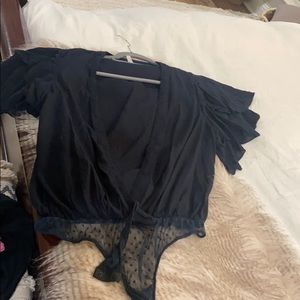 Free People Low Cut bodysuit